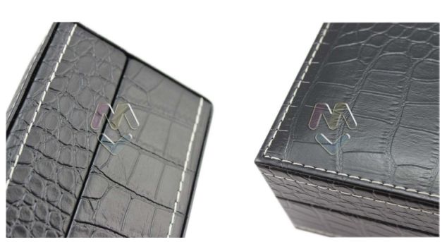 Crocodile Textured Paper watch box